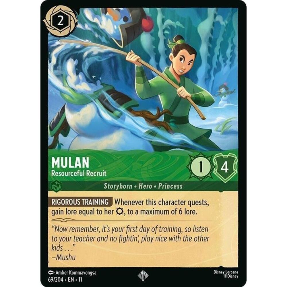 Lorcana - Mulan Resourceful Recruit - 69/204 - Regular - Winterspell NM
